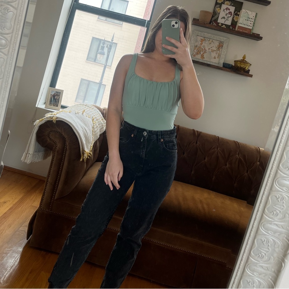 Sage green bodysuit